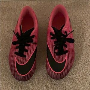 Pink Nike Cleats - Girls Size 12